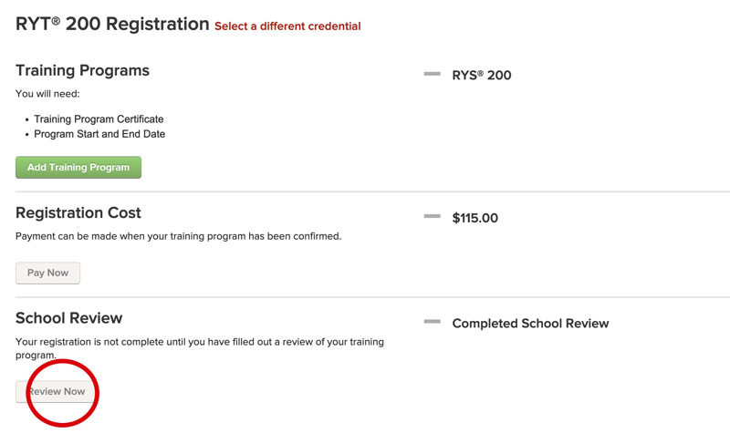 ヨガアライアンス登録方法11