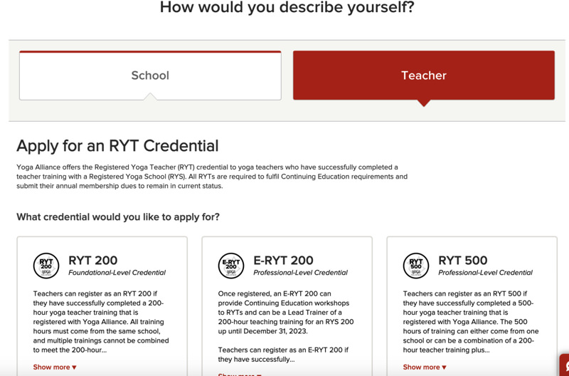 ヨガアライアンス登録方法9