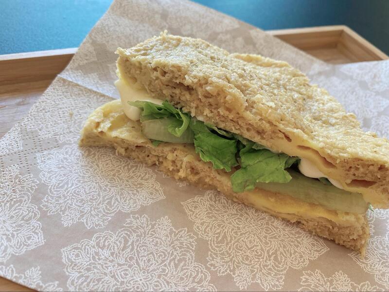 蒸しパンでサンドイッチ4