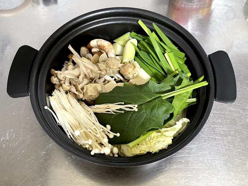 赤から鍋の具材